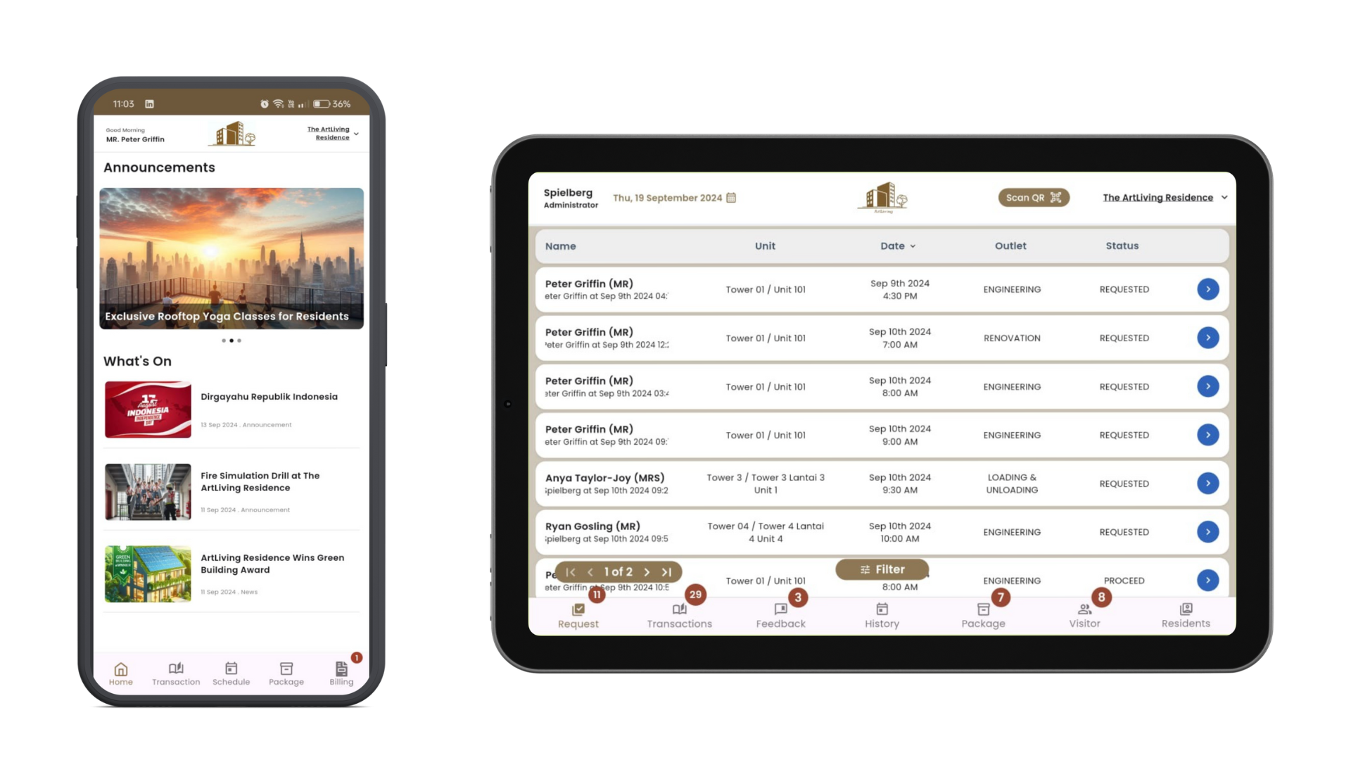 ArtLiving App Interface